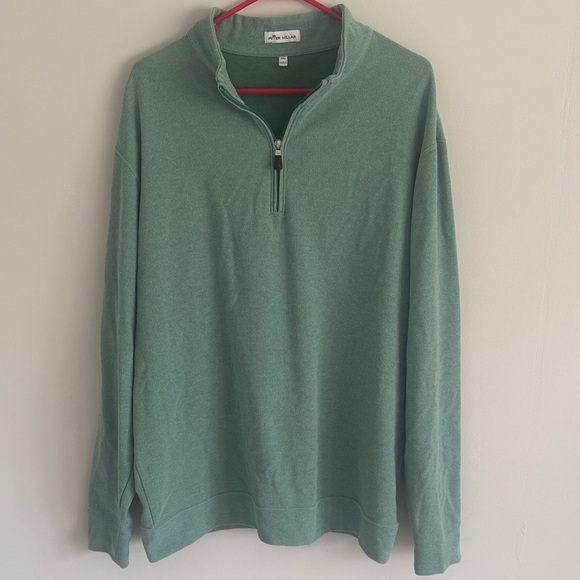 Peter Millar Other - Peter Millar Men’s Seafoam Green Half-Zip Sweater